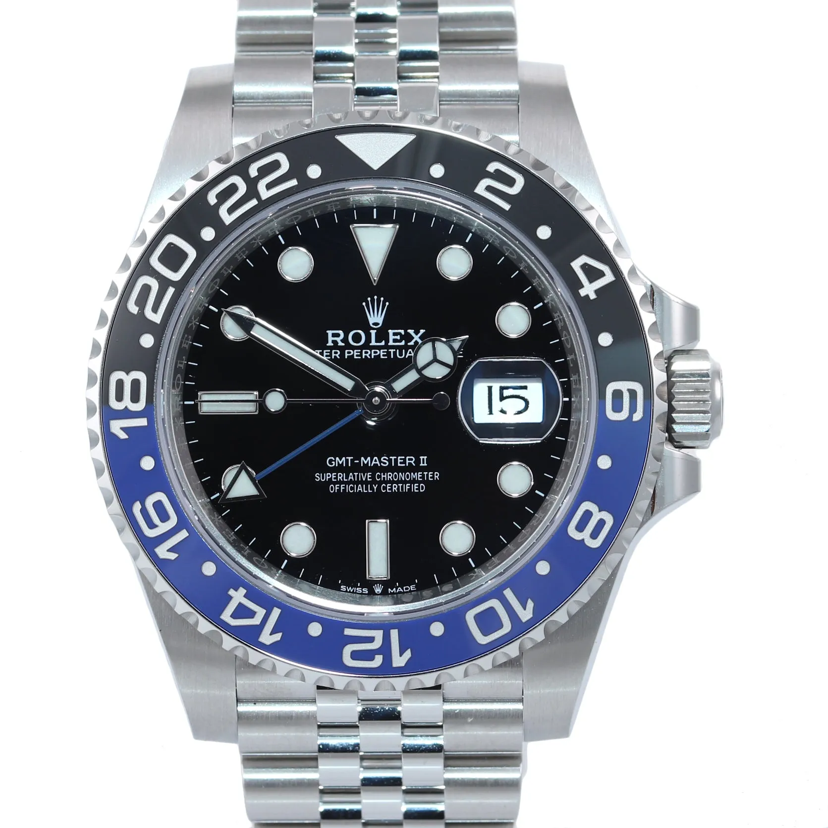 NEW CARD JULY 2020  Rolex GMT Master Batman Blue Jubilee Ceramic 126710 Watch