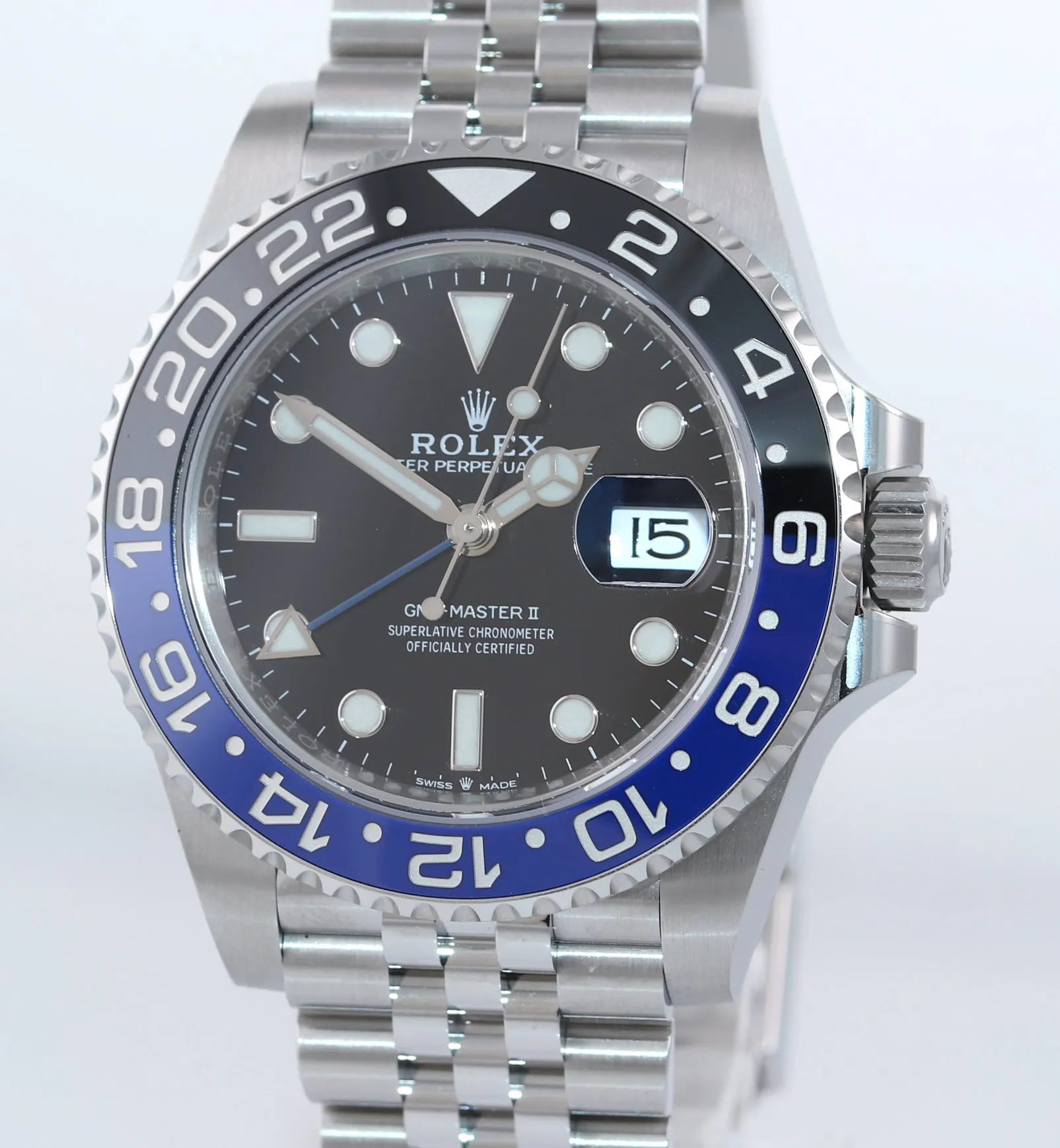 NEW CARD JULY 2020  Rolex GMT Master Batman Blue Jubilee Ceramic 126710 Watch