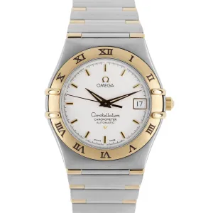 Omega Constellation Two-Tone 18k Yellow Gold Steel 35.5mm 1302.30.00 Watch
