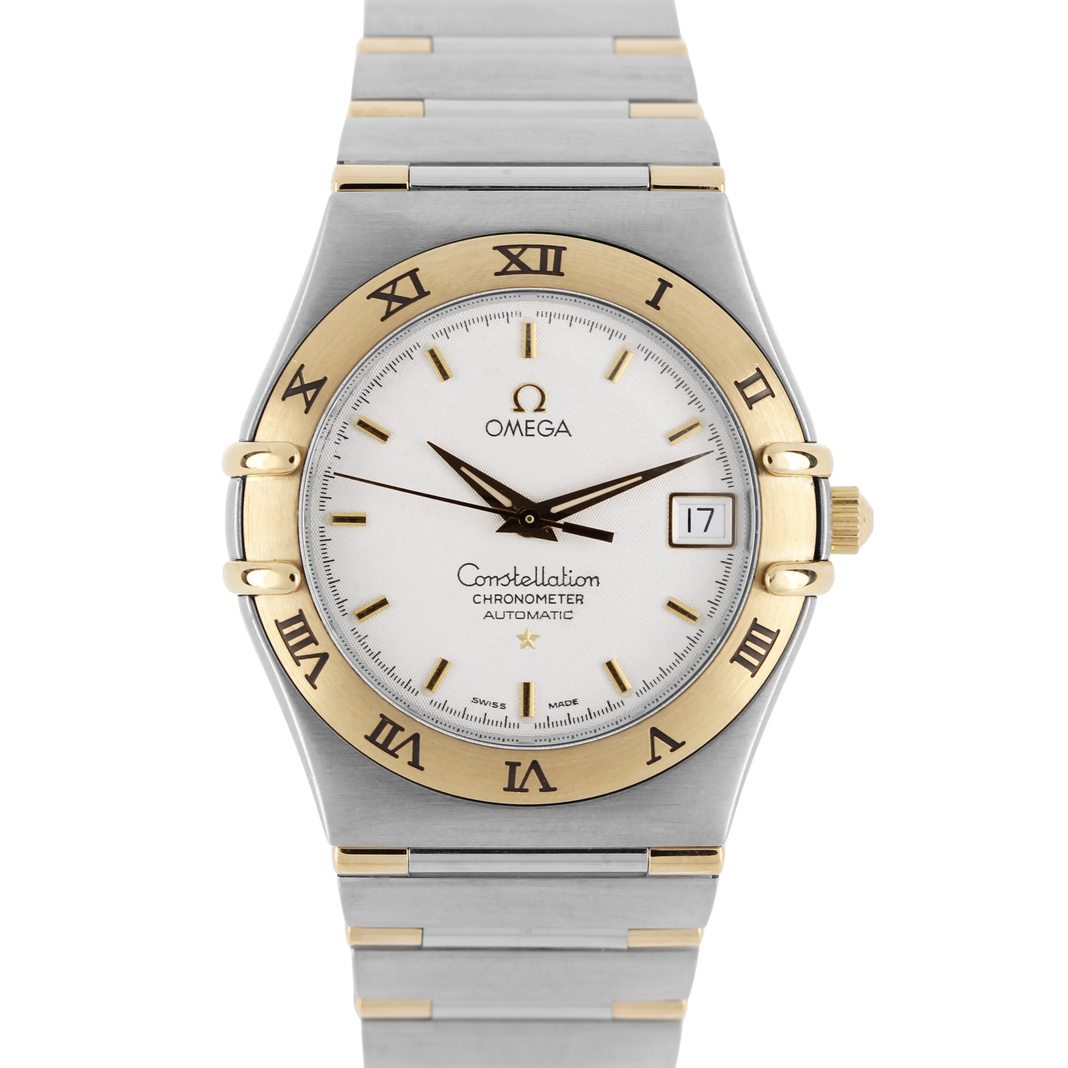 Omega Constellation Two-Tone 18k Yellow Gold Steel 35.5mm 1302.30.00 Watch