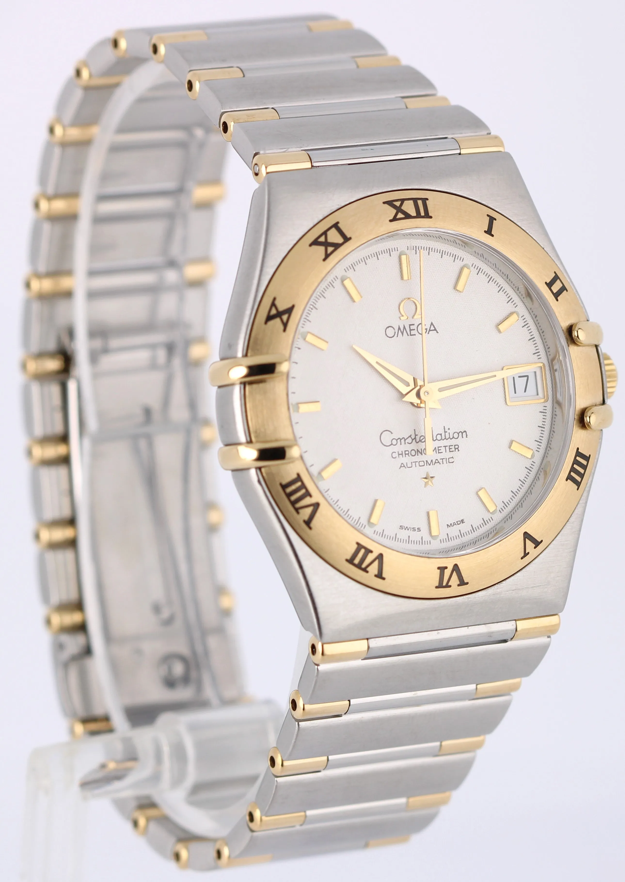 Omega Constellation Two-Tone 18k Yellow Gold Steel 35.5mm 1302.30.00 Watch