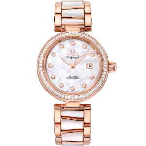 Omega De Ville Ladymatic 34 mm, Sedna™ gold on Sedna™ gold