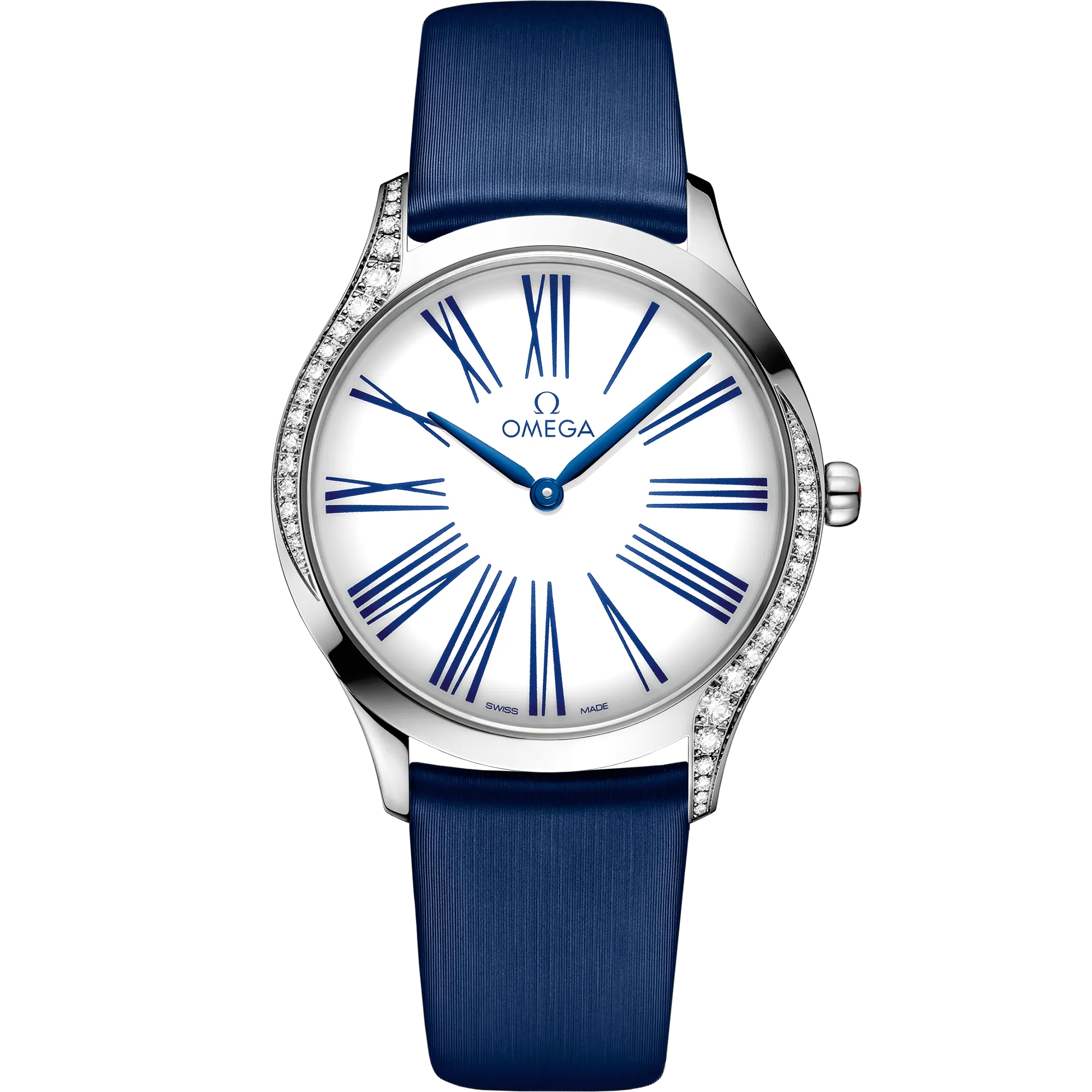 Omega De Ville Trésor 36mm steel on fabric strap