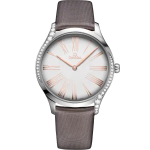 Omega De Ville Trésor 39 mm, steel on fabric strap