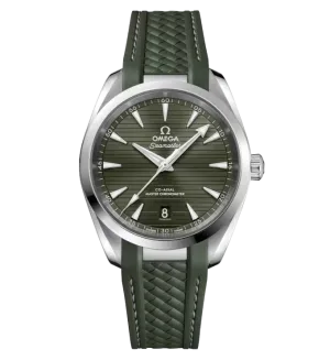 OMEGA Seamaster Aqua Terra 150m, 38mm with Green Rubber Strap