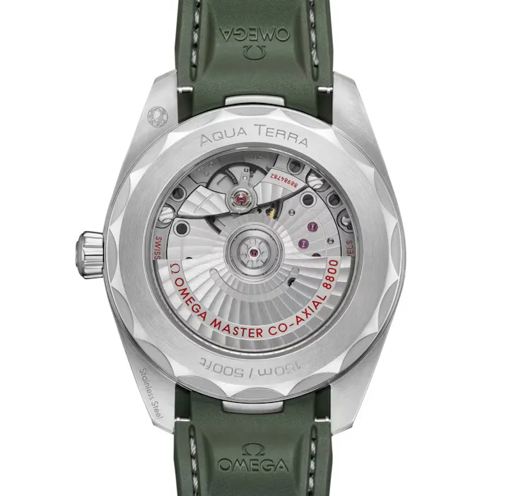 OMEGA Seamaster Aqua Terra 150m, 38mm with Green Rubber Strap