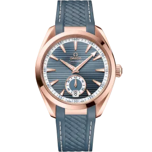 Omega Seamaster Aqua Terra 150M 41 mm, Sedna™ gold on rubber strap