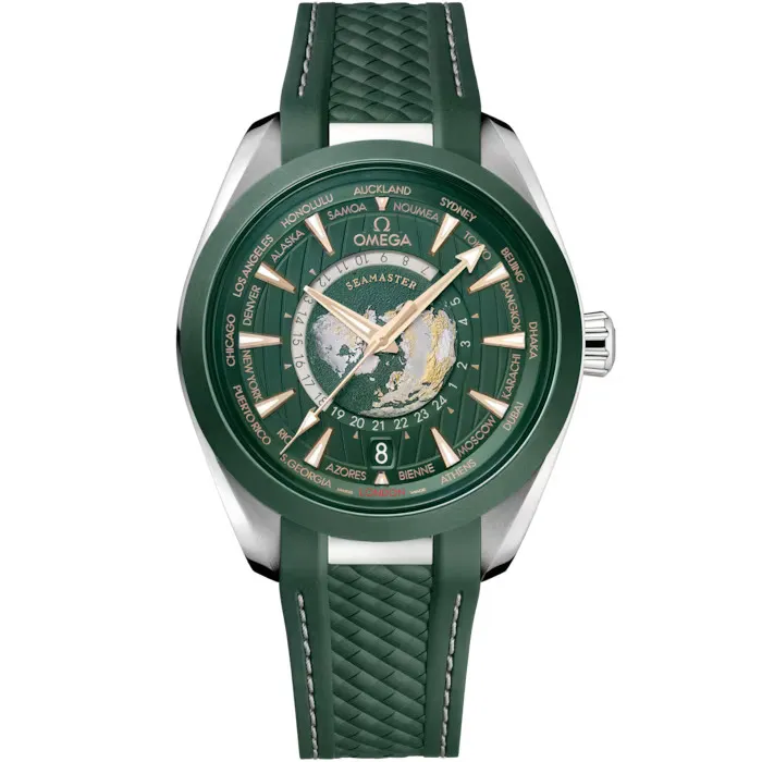 OMEGA Seamaster Aqua Terra 150m, 43mm with Green Rubber Strap