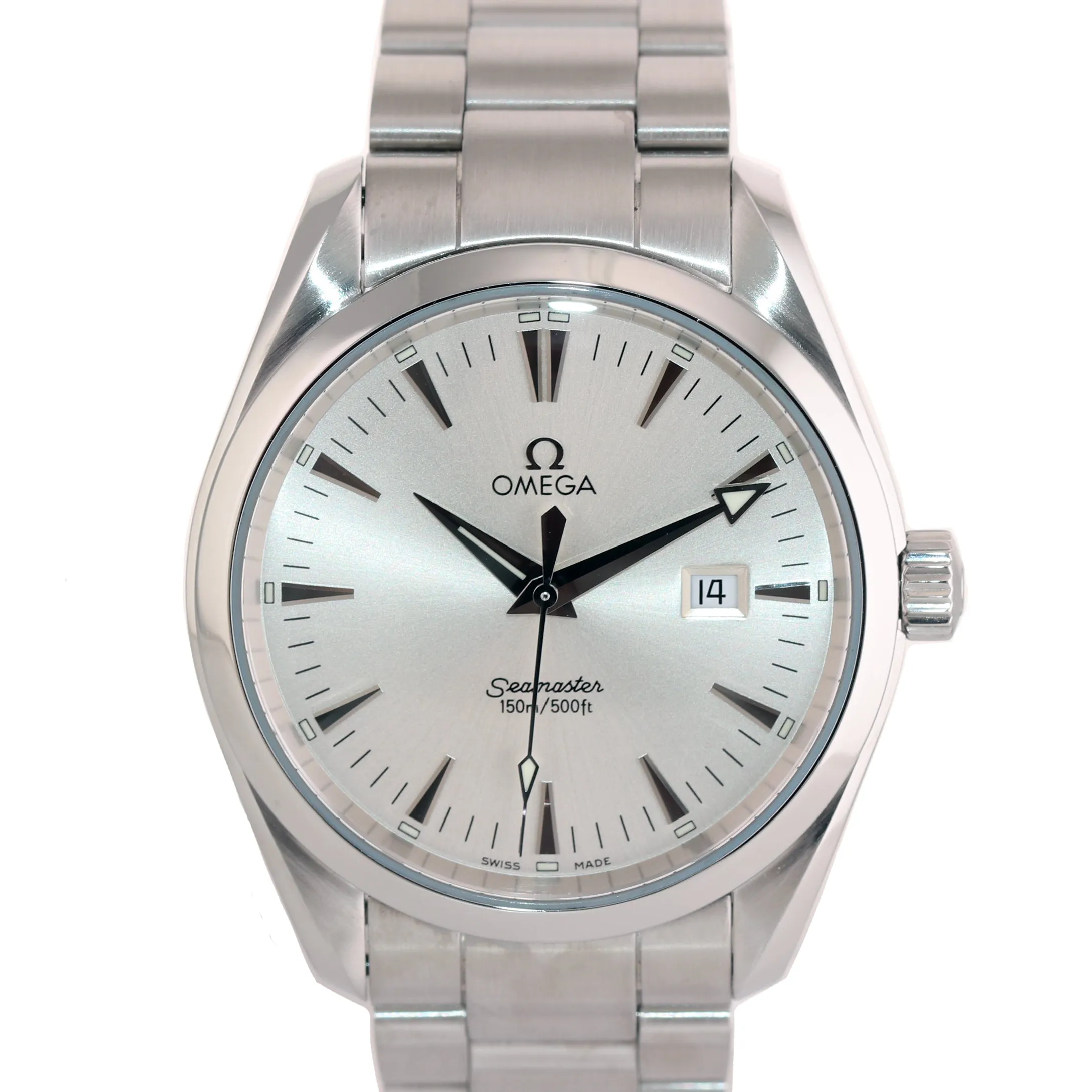Omega Seamaster Aqua Terra 2517.30 Quartz Stainless Steel 39mm Silver Date Watch