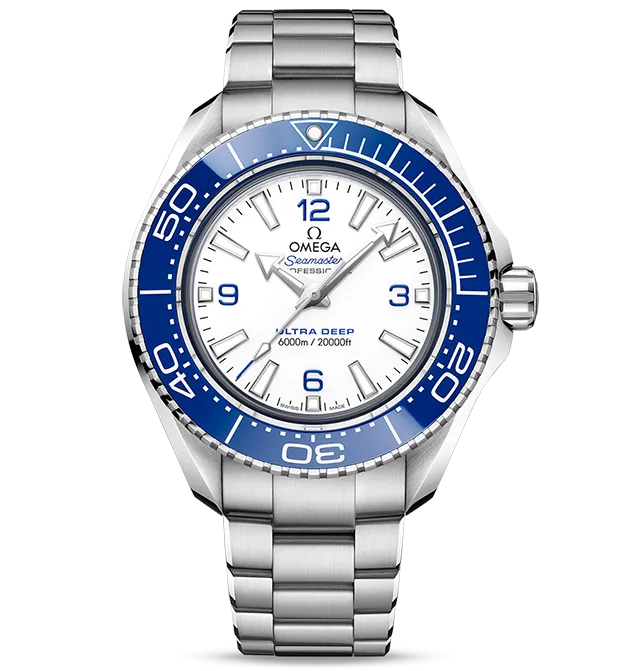 OMEGA Seamaster Planet Ocean 6000m, 45.5mm with White Dial