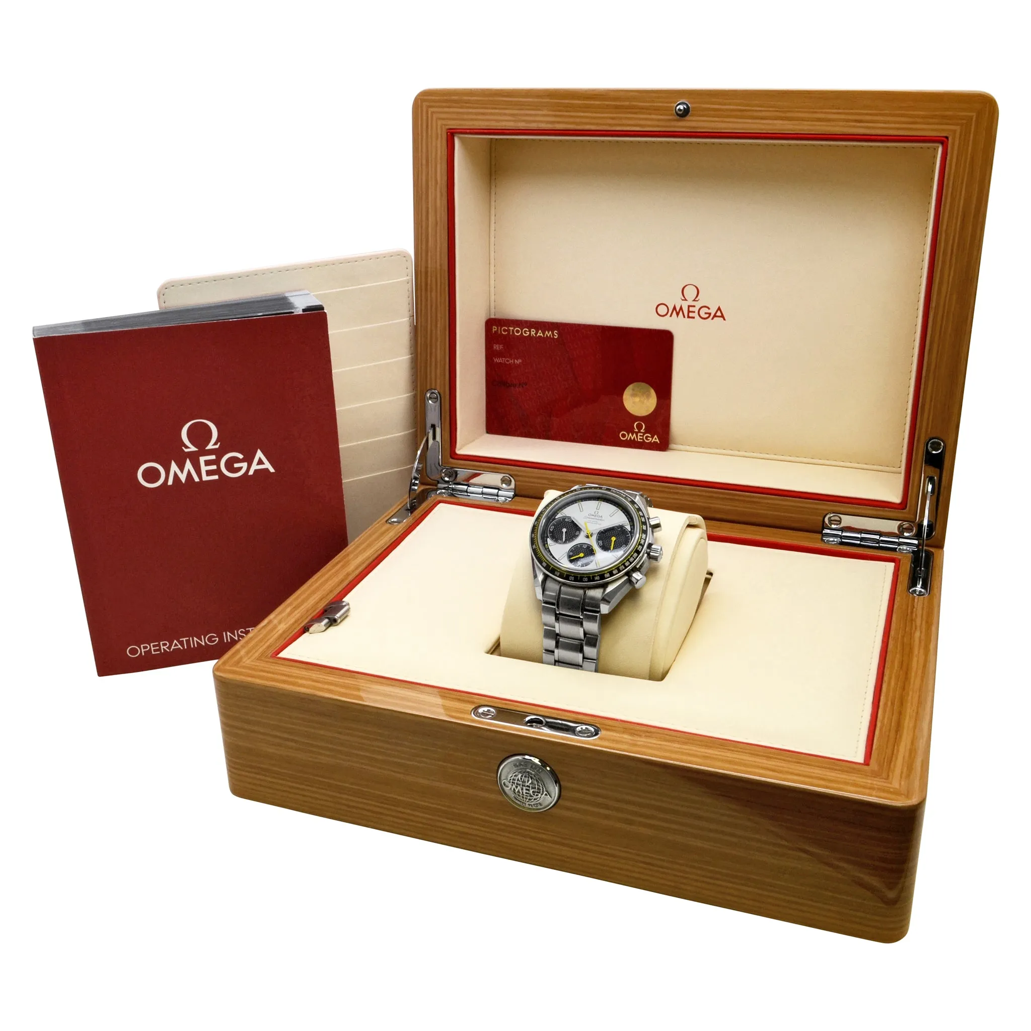 Omega Speedmaster Racing 326.30.40.50.04.001 White with 3 black subdials Dial Automatic Men's Watch