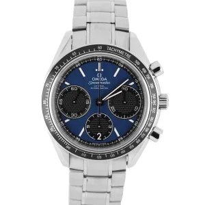 Omega Speedmaster Racing PAPERS Steel Blue 40mm 326.30.40.50.03.001 Watch BOX