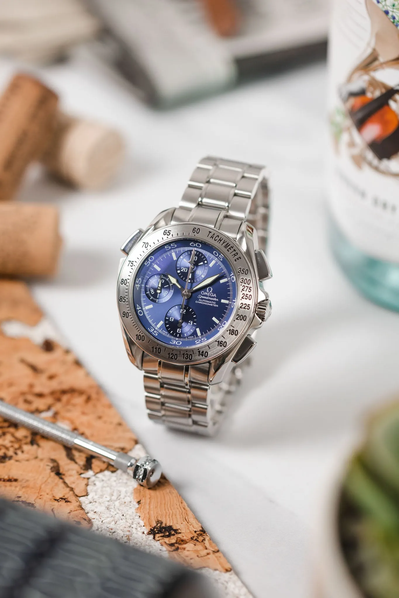 OMEGA Speedmaster Split-Seconds Chrono Blue Dial -  42.25mm