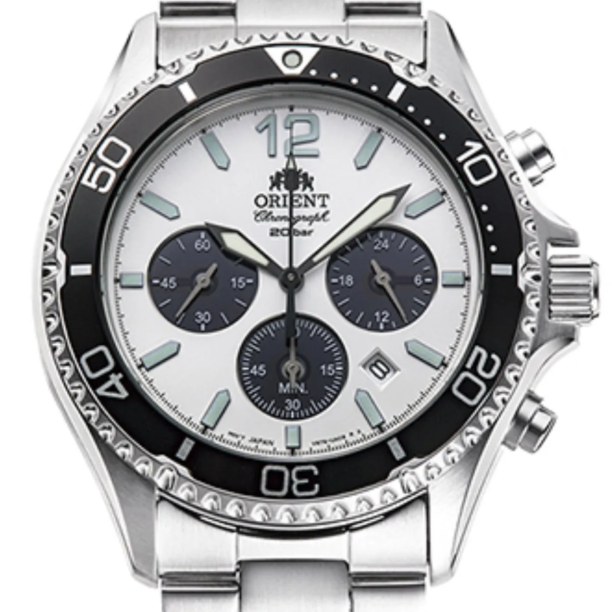 Orient RA-TX0203S10B RA-TX0203S Solar Kamasu White Dial Mens Watch