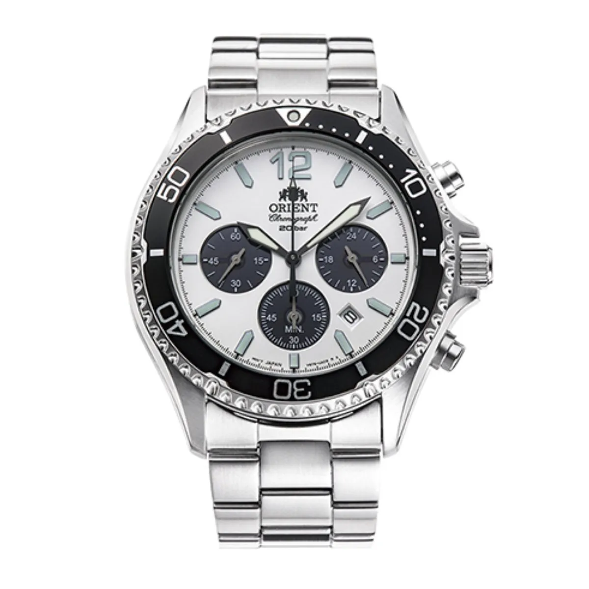 Orient RA-TX0203S10B RA-TX0203S Solar Kamasu White Dial Mens Watch