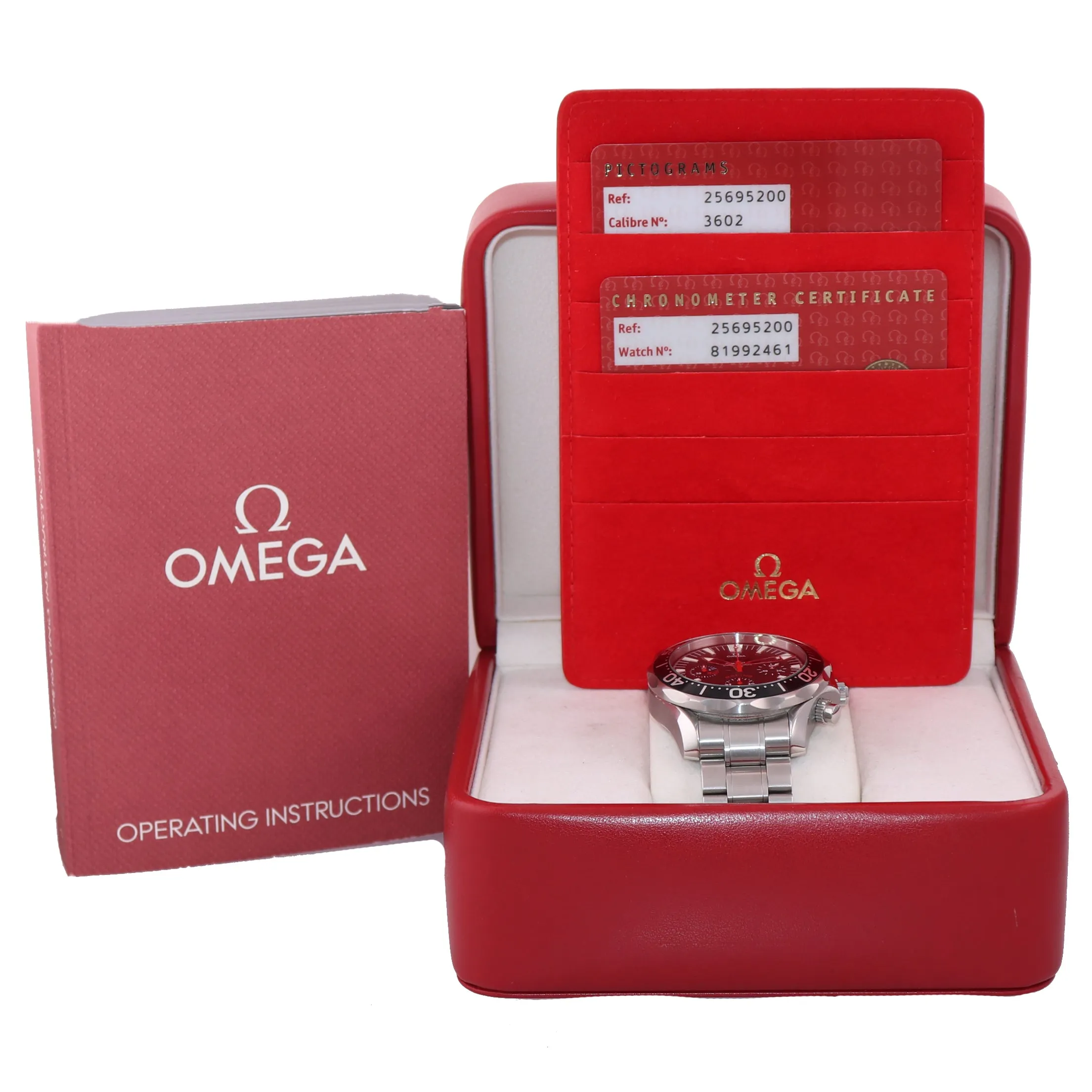 PAPERS Omega Seamaster Chronograph Regatta Racing 44mm Steel 2569.52.00 Watch