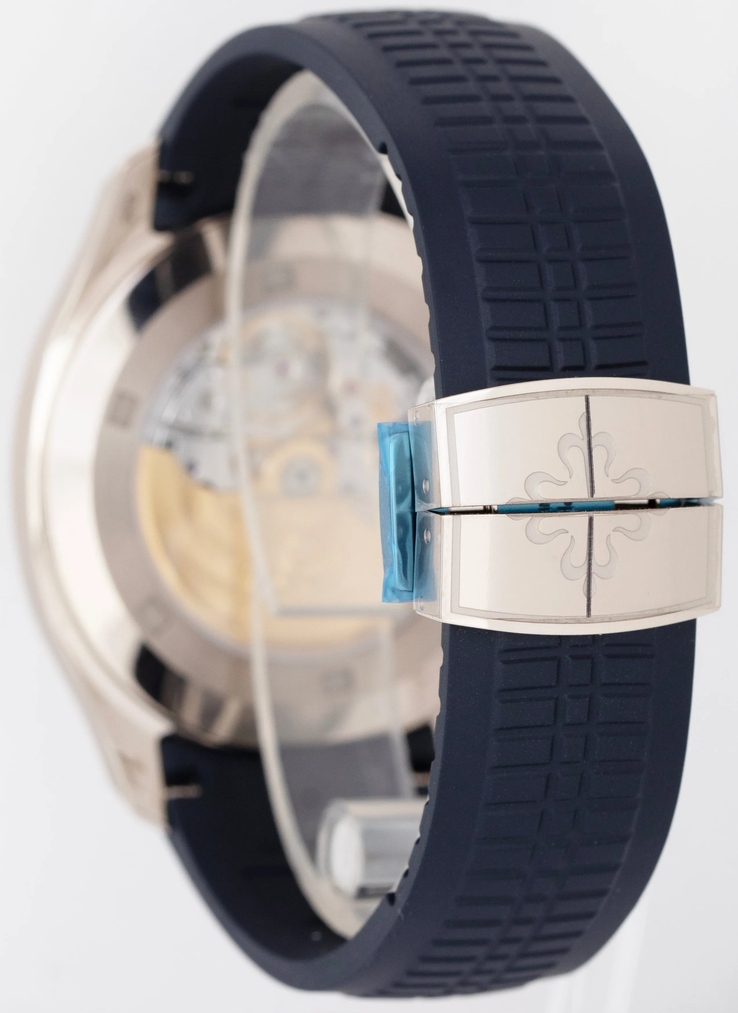 PAPERS Patek Philippe Aquanaut Blue 18K White Gold 42.2mm Watch 5168G-001 B P