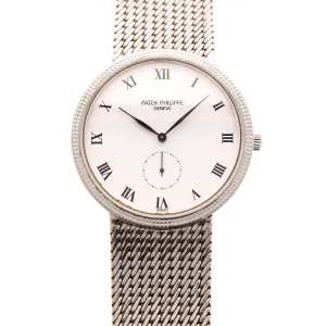 Patek Philippe White Gold Calatrava Ref. 3919 on Bracelet