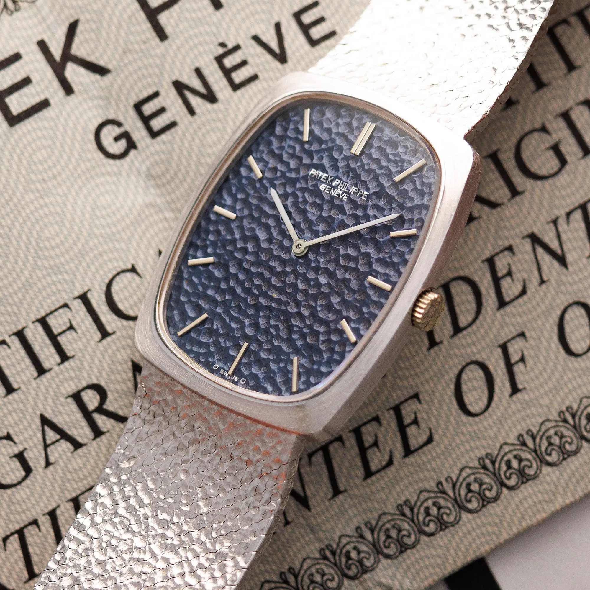 Patek Philippe White Gold Gondolo Ref. 3567 with Original Papers