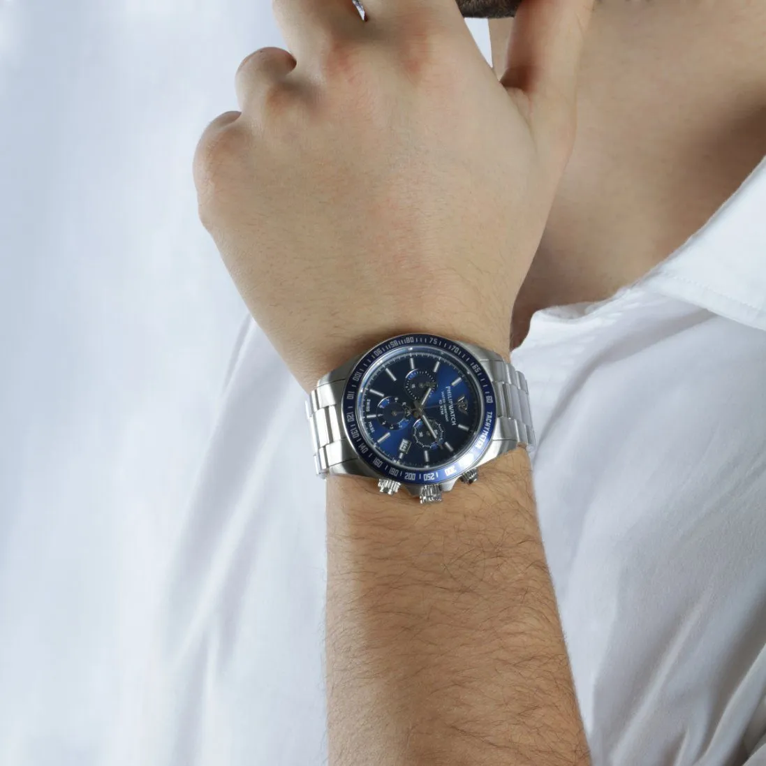 Philip Caribe Men’s Swiss 42mm Chronograph