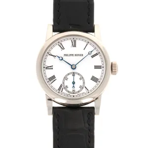 Philippe Dufour White Gold Simplicity Watch, with Original Box and Papers
