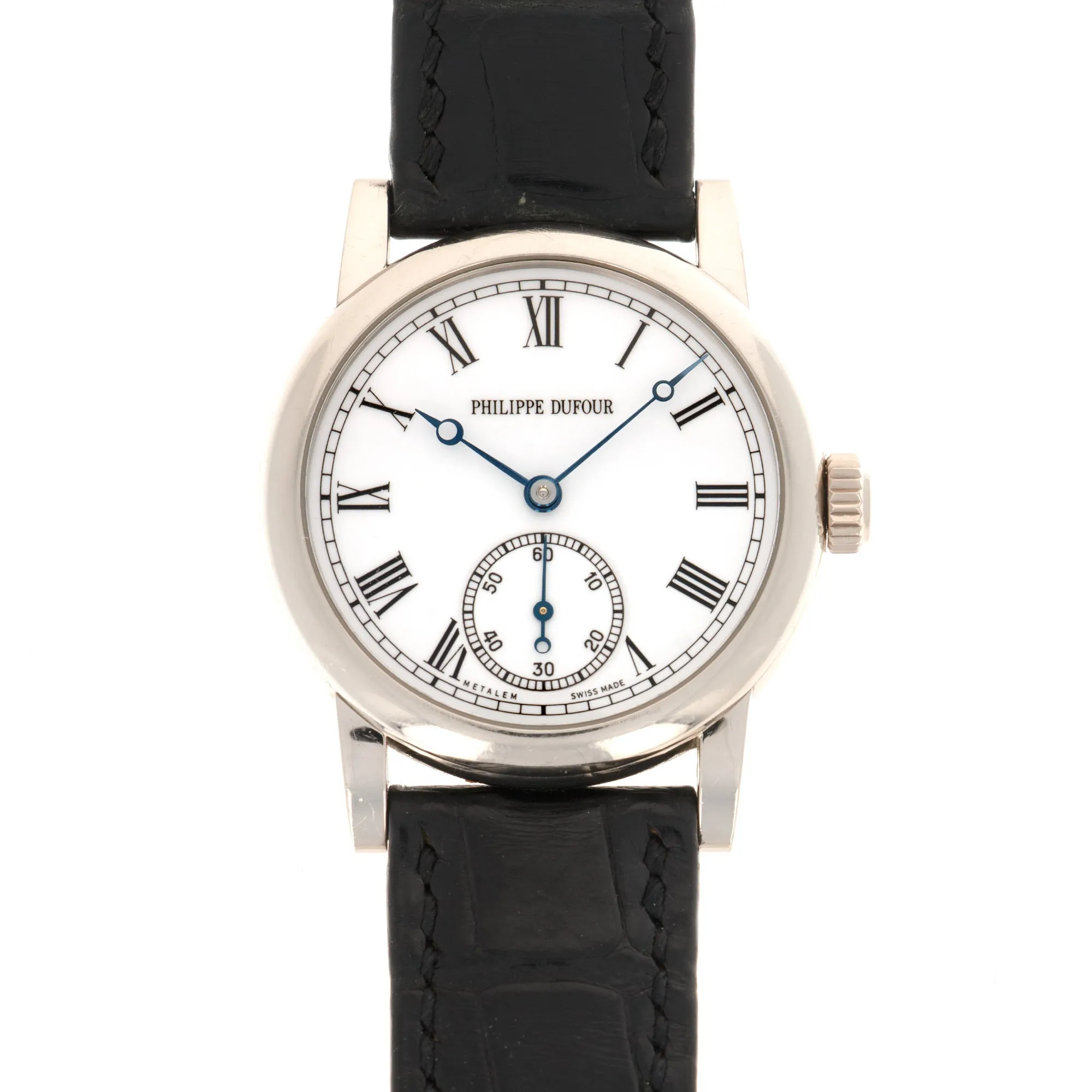 Philippe Dufour White Gold Simplicity Watch, with Original Box and Papers