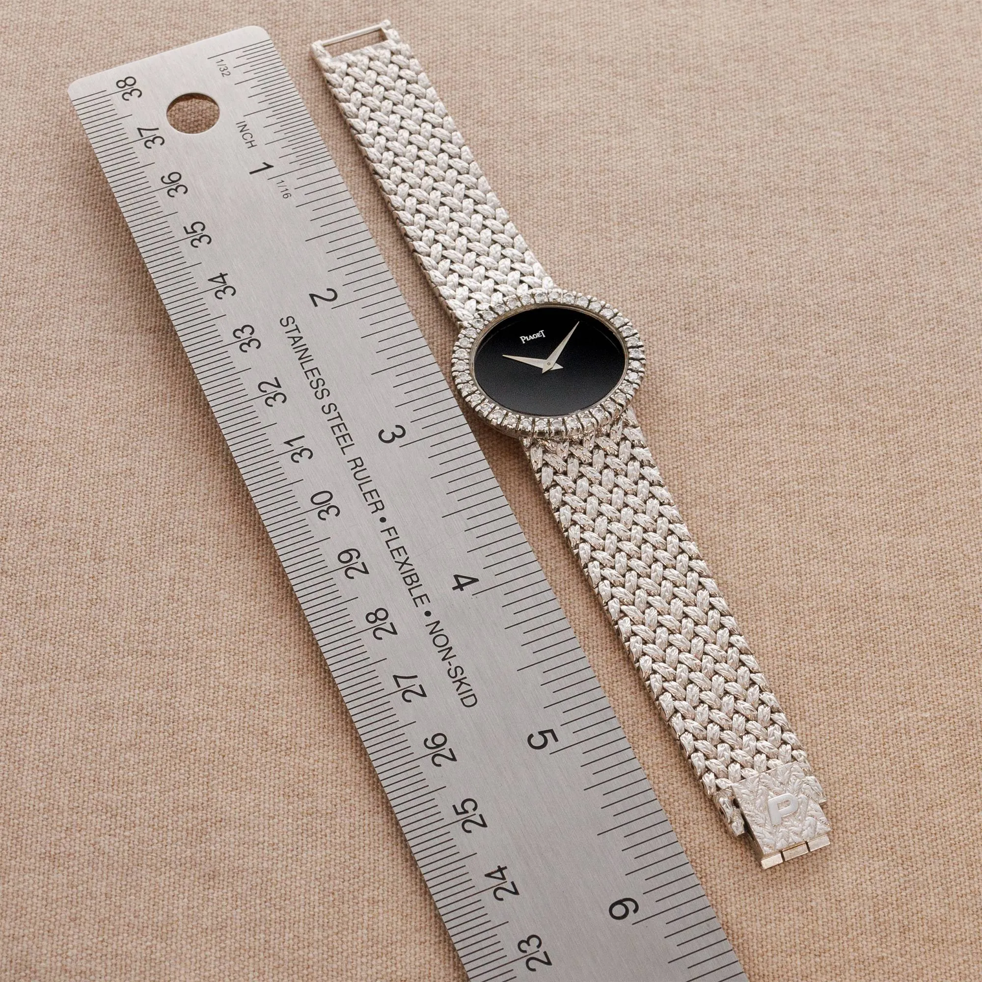 Piaget White Gold Onyx Watch Ref. 9802