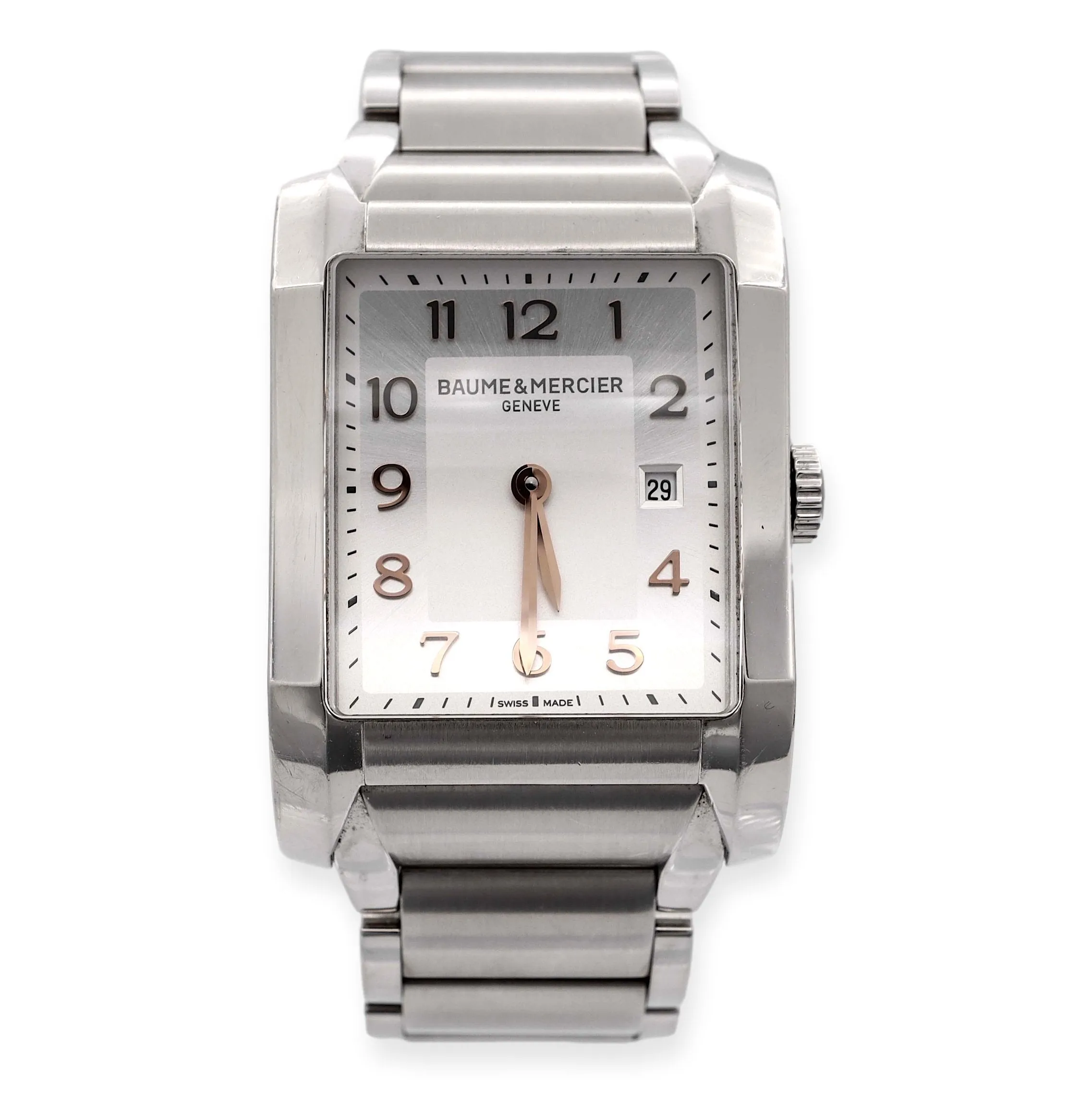 Pre-Owned Baume & Mercier Hampton Quartz Stainless Steel MOA10049 Ladies Watch