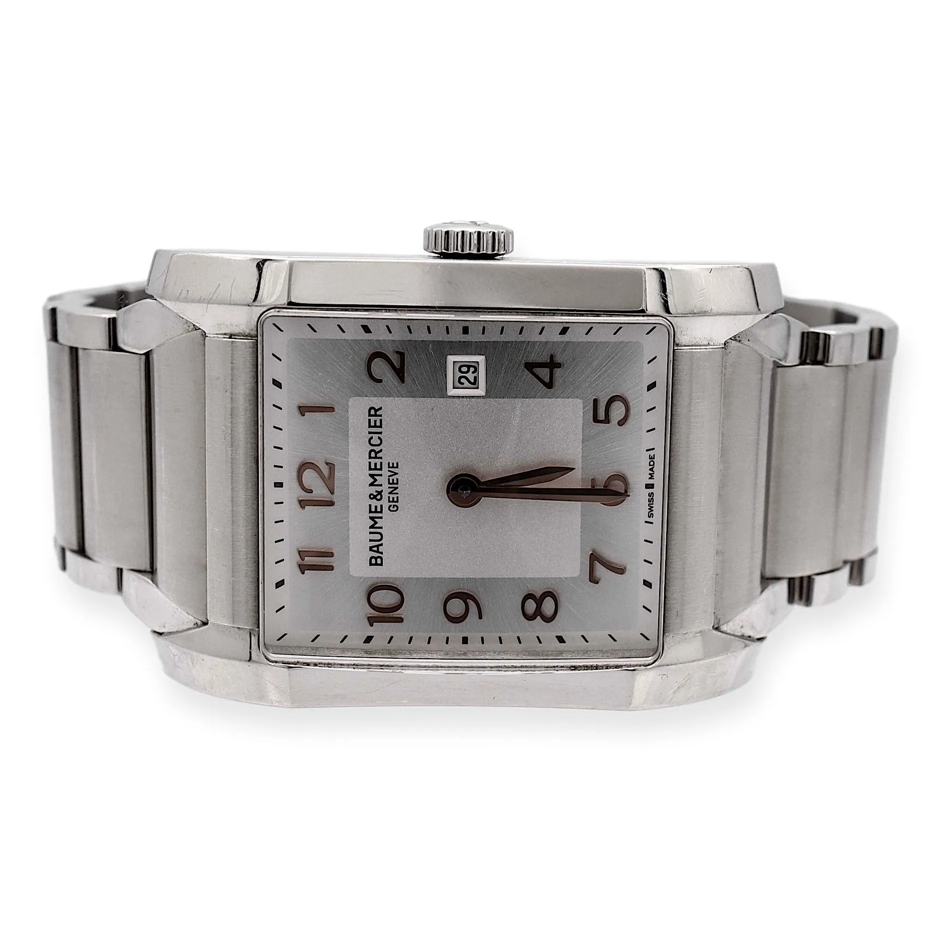 Pre-Owned Baume & Mercier Hampton Quartz Stainless Steel MOA10049 Ladies Watch