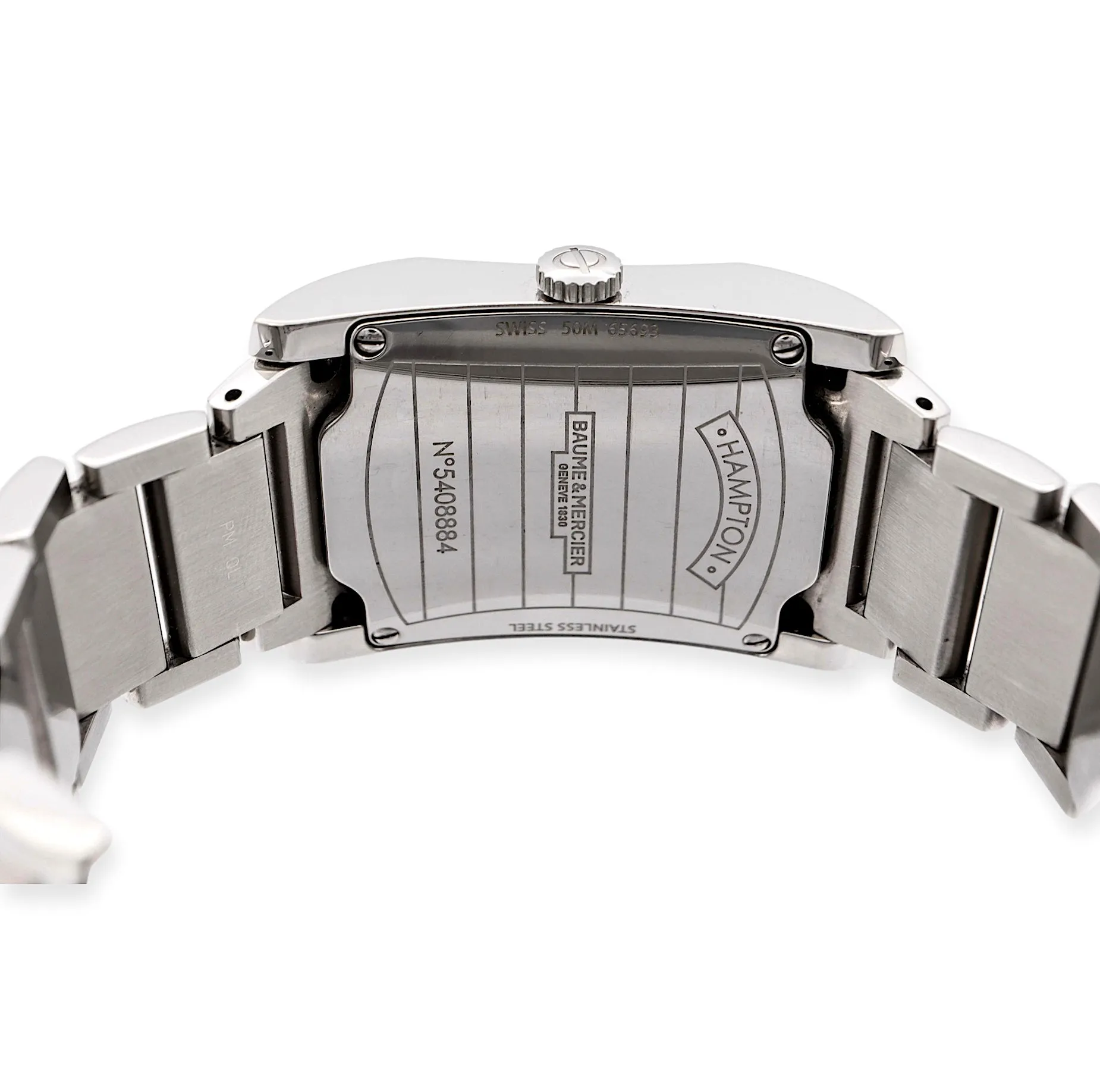 Pre-Owned Baume & Mercier Hampton Quartz Stainless Steel MOA10049 Ladies Watch