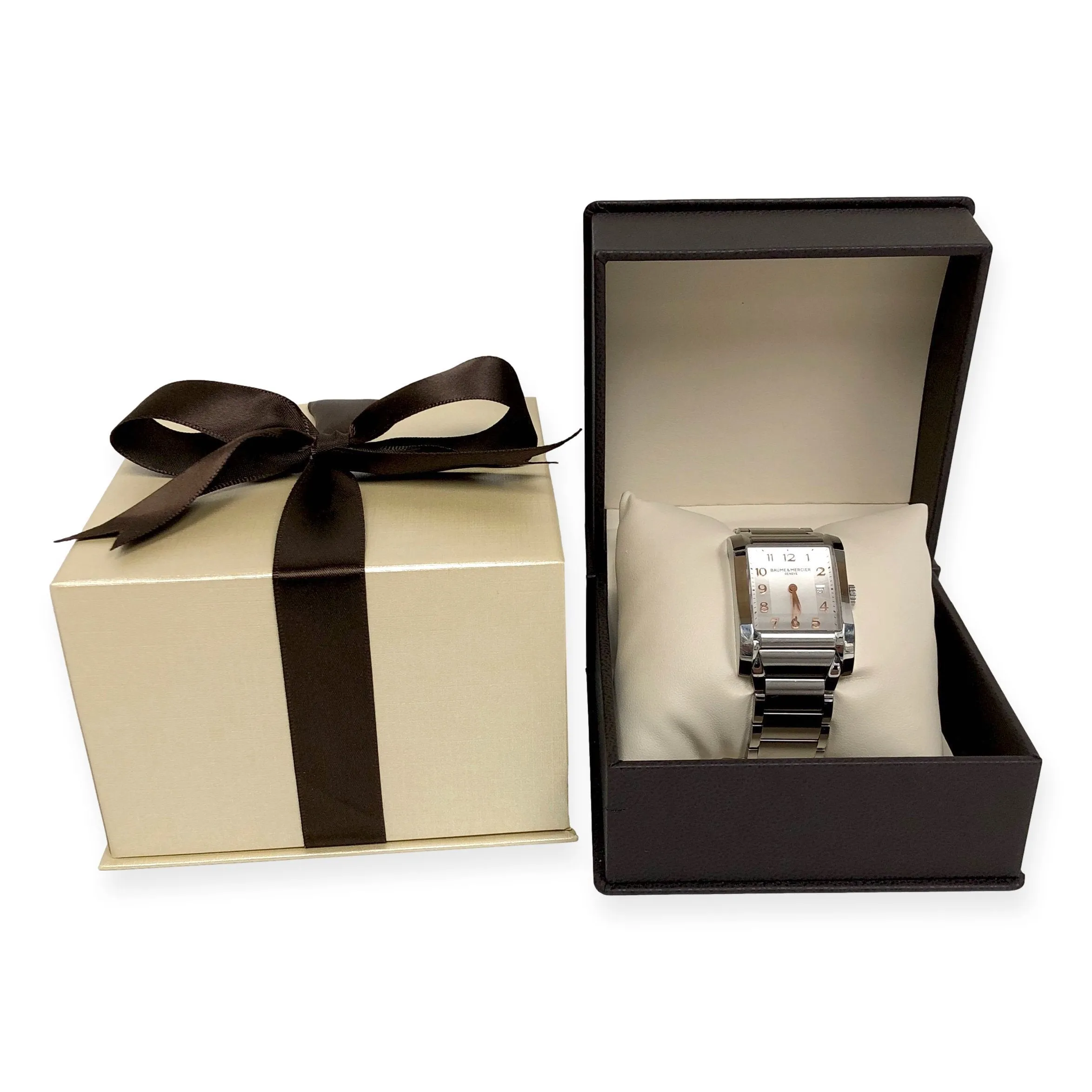 Pre-Owned Baume & Mercier Hampton Quartz Stainless Steel MOA10049 Ladies Watch