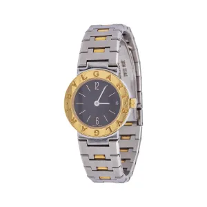 Pre-Owned BVLGARI BVLGARI 18K Yellow Gold Stainless Steel Ladies Watch BB23SG