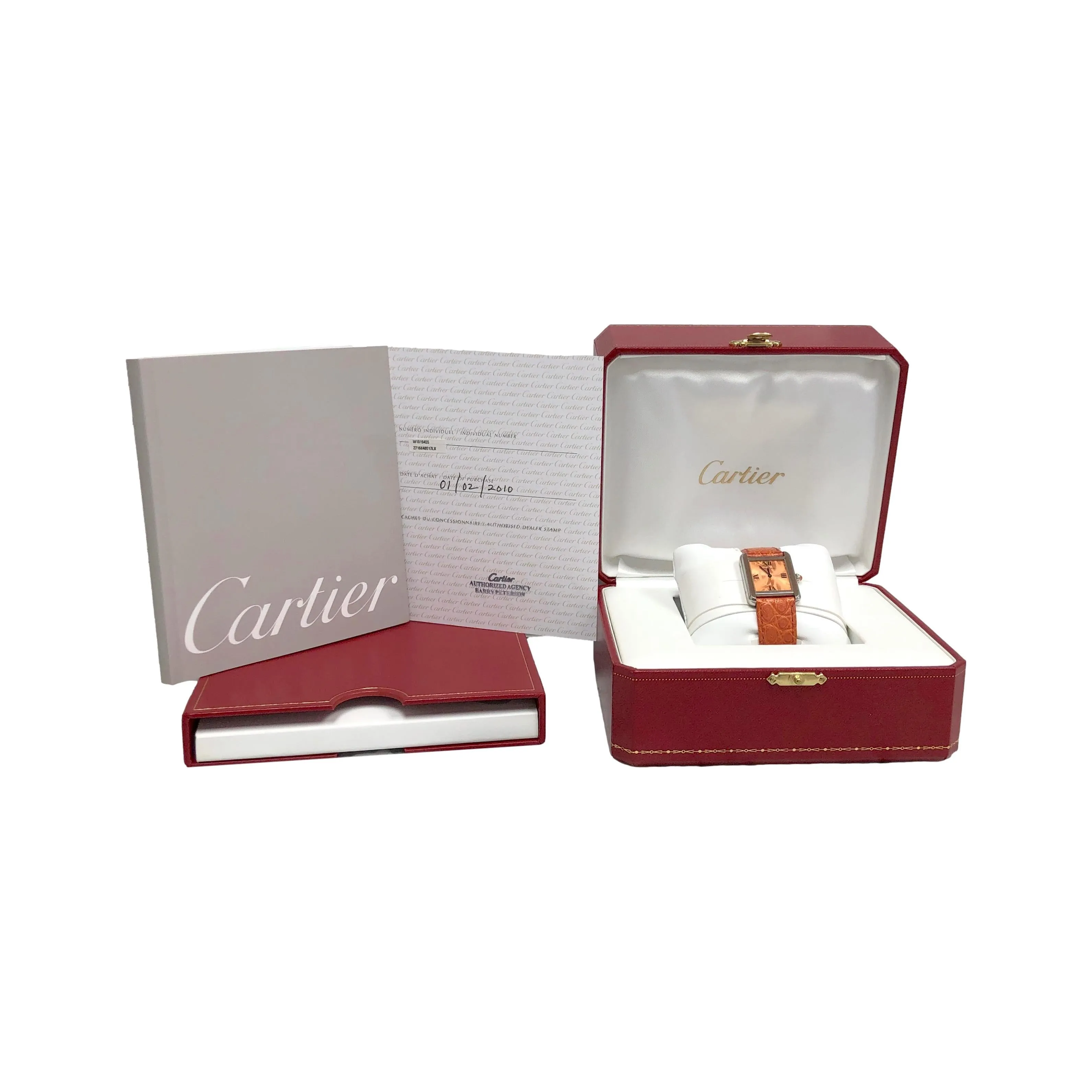 Pre-Owned CARTIER Orange Tank Solo Quartz Watch 2716
