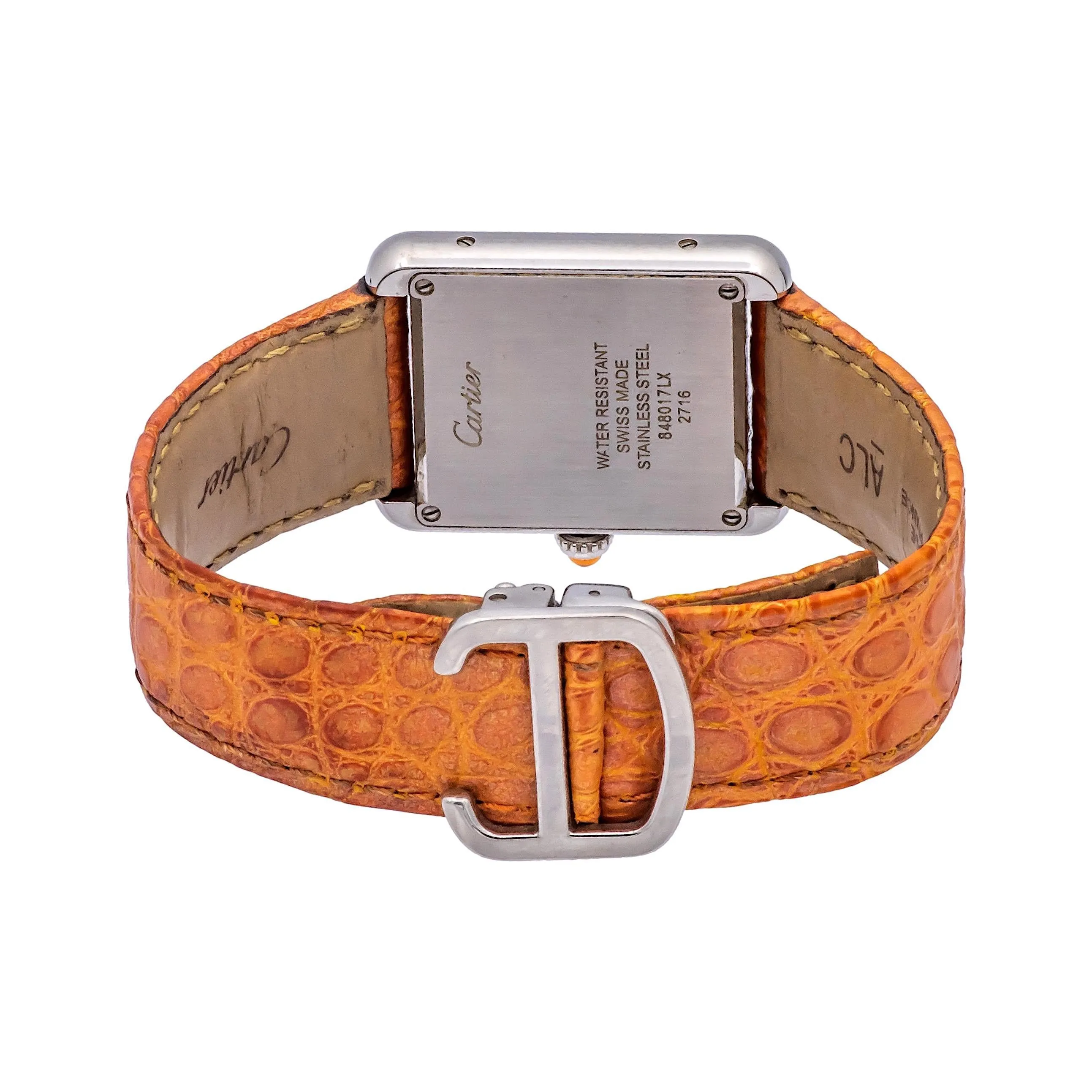 Pre-Owned CARTIER Orange Tank Solo Quartz Watch 2716