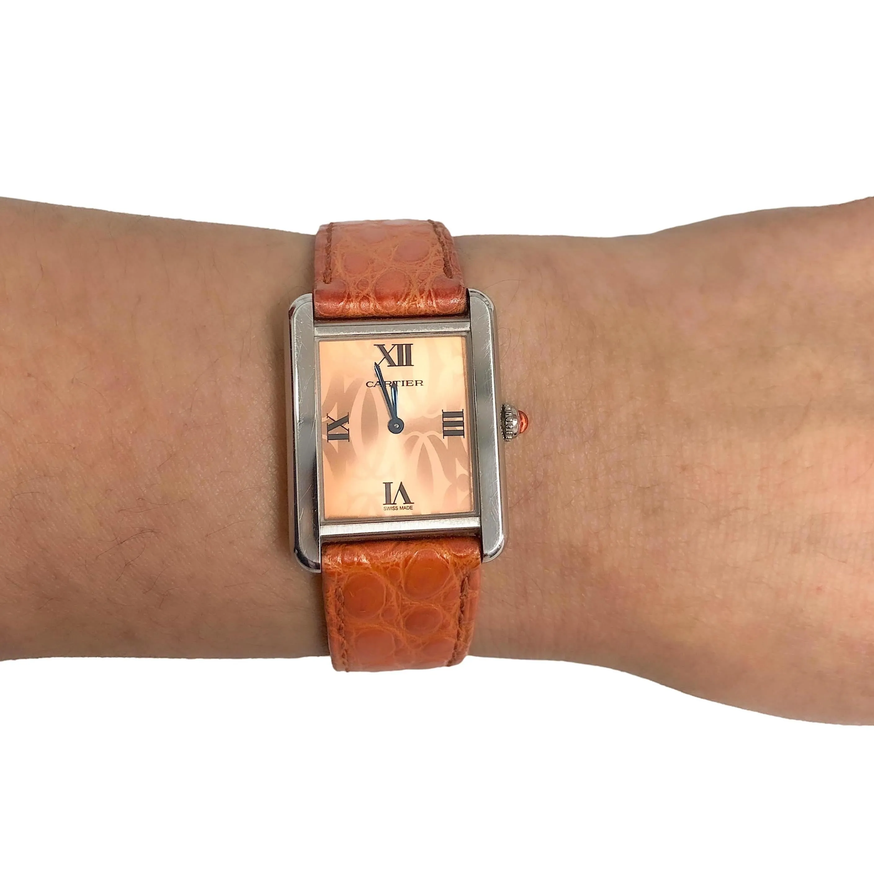 Pre-Owned CARTIER Orange Tank Solo Quartz Watch 2716