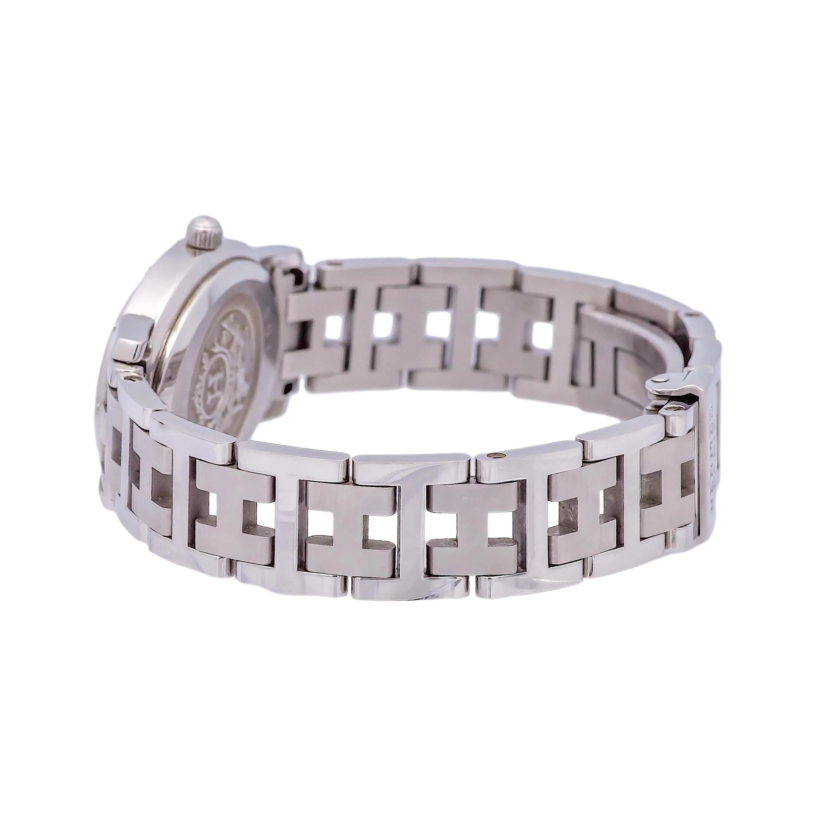 Pre-Owned HERMES Stainless Steel Clipper Oval Ladies Watch CO1.210