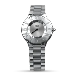 Pre-owned Stainless-Steel 21 Cartier Must de Cartier 31mm