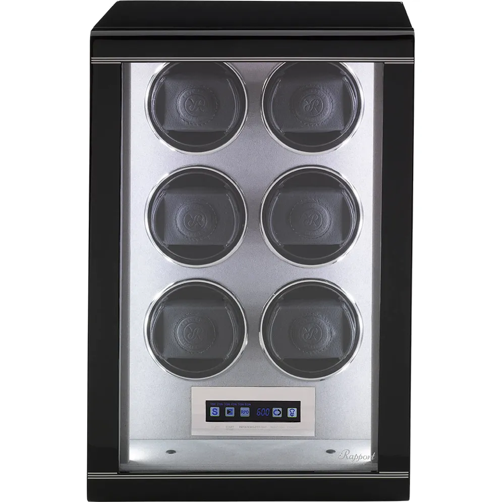Rapport - Formula 6-Unit Watch Winder in Ebony | W556