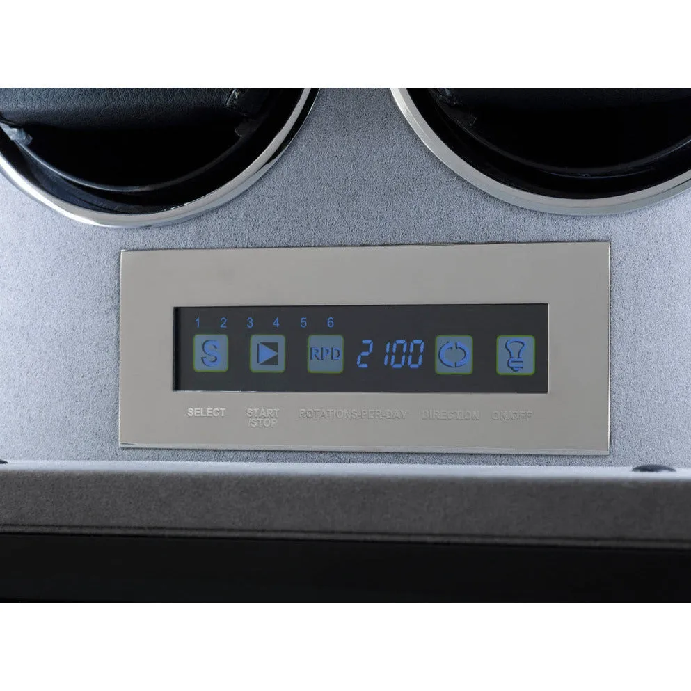 Rapport - Formula 6-Unit Watch Winder in Ebony | W556