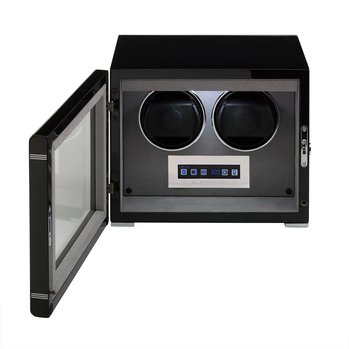 Rapport - Formula Double Watch Winder in Ebony | W552
