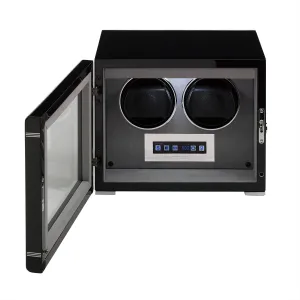 Rapport - Formula Double Watch Winder in Ebony | W552