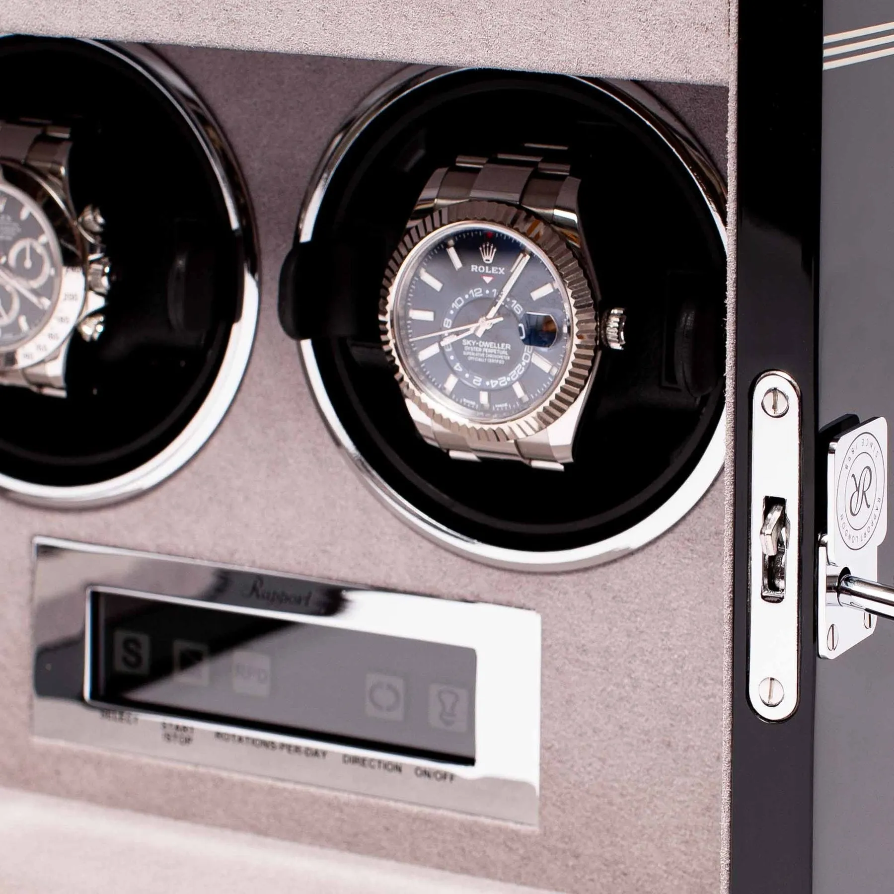 Rapport - Formula Double Watch Winder in Ebony | W552