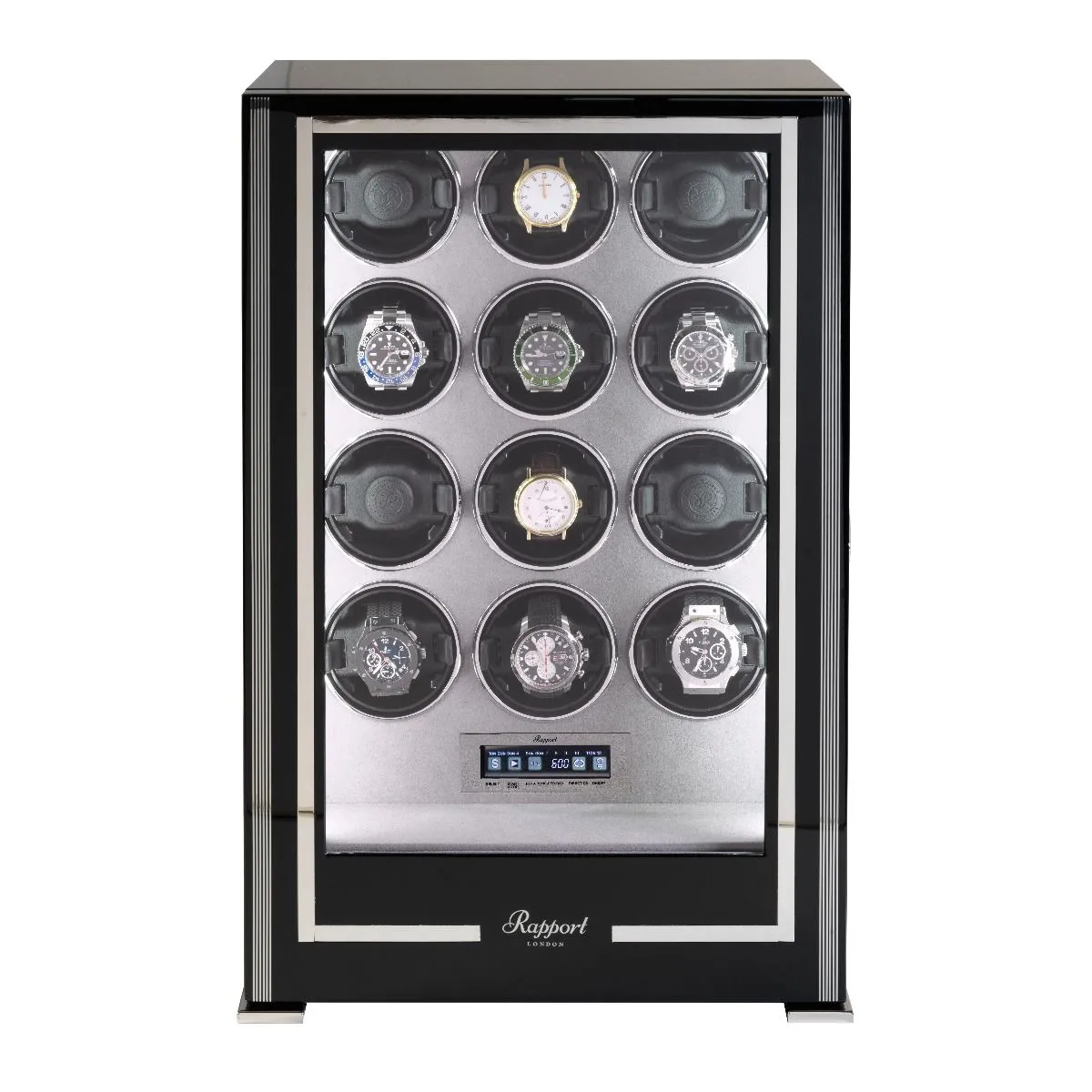 Rapport - Paramount 12-Unit Watch Winder in Ebony | W212