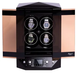 Rapport - Templar Watch Winder Quad in Ebony | W300