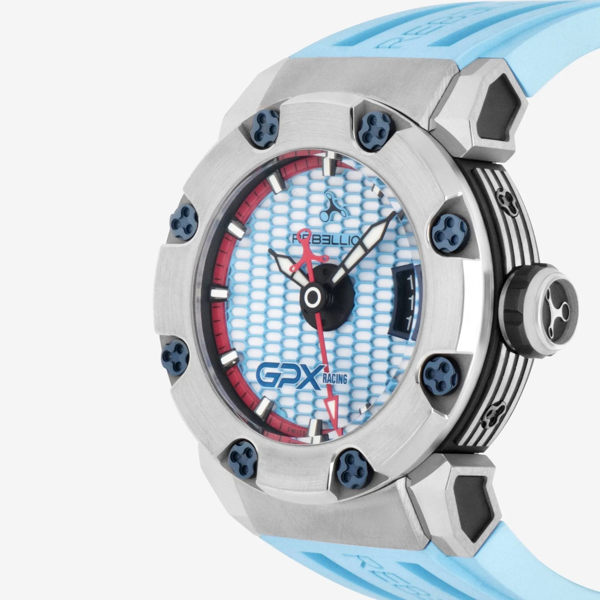 Rebellion Predator S 3H GPX Racing Titanium Automatic Men's Watch RB.PRS.3H.TI.GPX