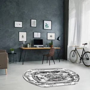 RM Clear Sapphire Graphic Area / Throw Rug - 6.5' X 6.25'