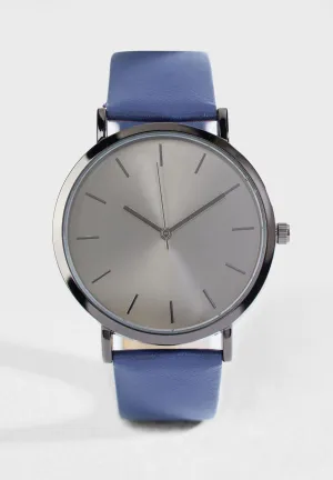 ROBERT WOOD Silver Case Analogue Watch