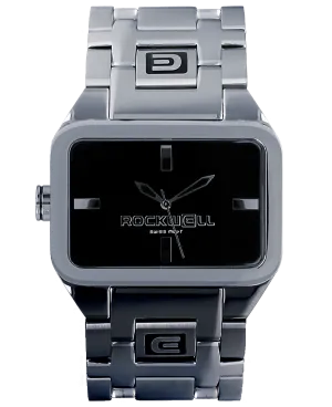 ROCKWELL DUEL TIME WATCH SILVER / BLACK