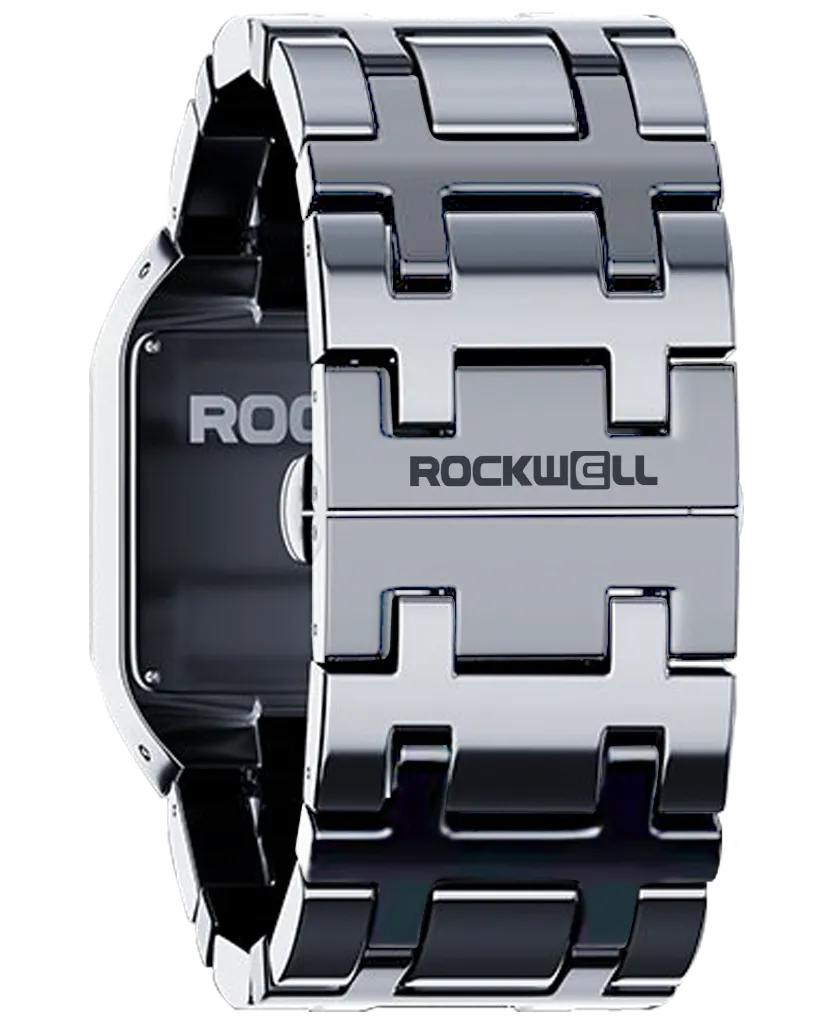 ROCKWELL DUEL TIME WATCH SILVER / BLACK