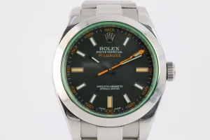 Rolex 116400 Milgauss Stainless steel Black Dial 40mm Men's Watch